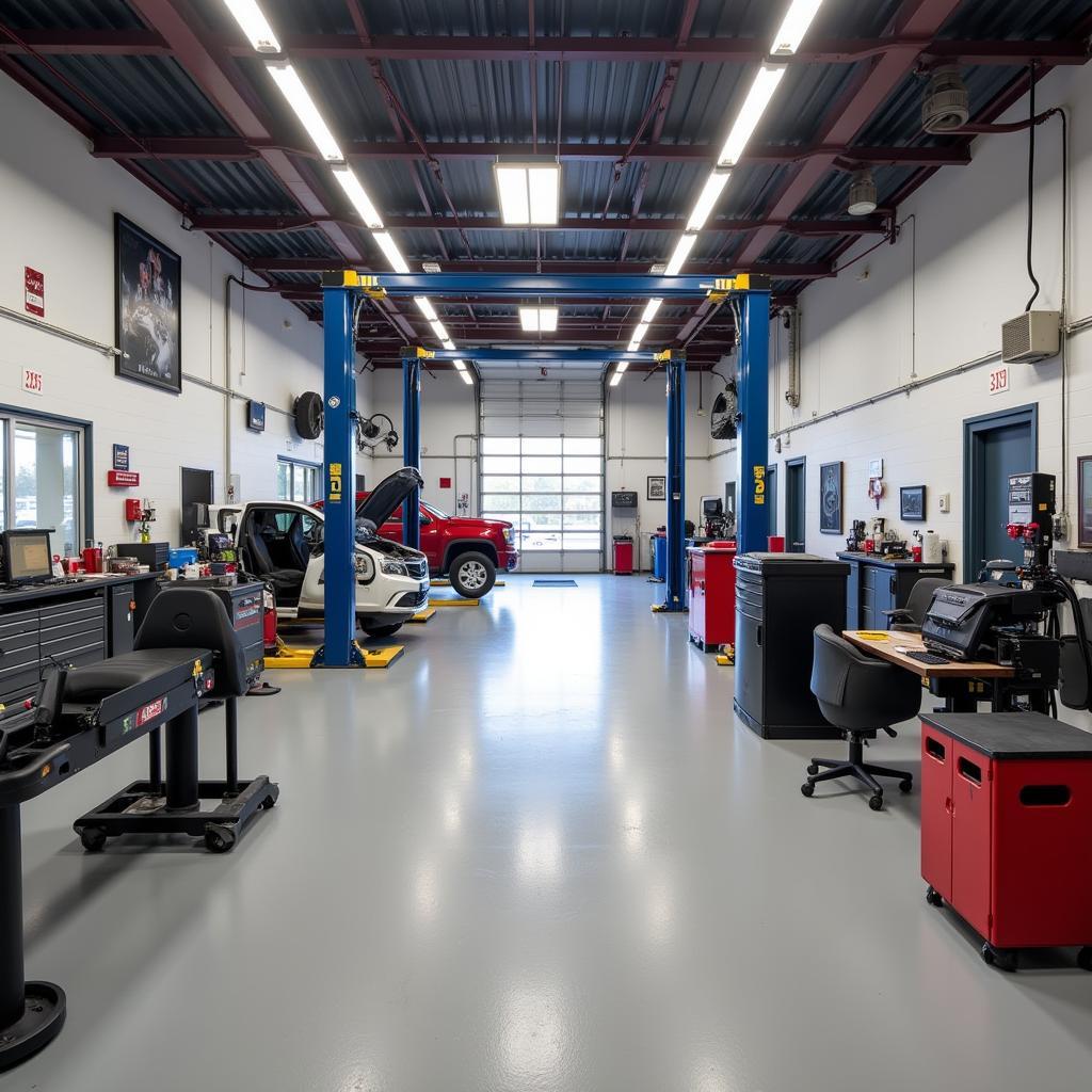 Modern Auto Repair Shop Interior in Exton PA