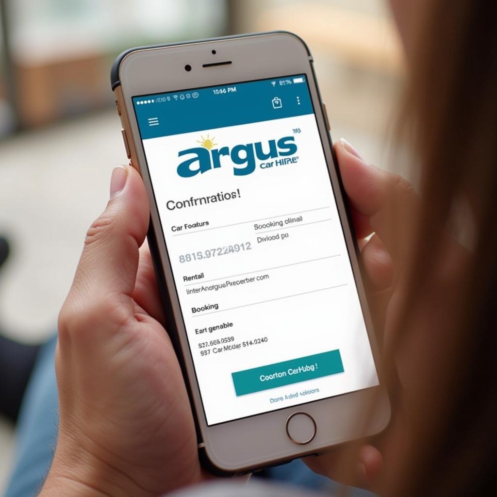 Locating Your Argus Car Hire Booking Information