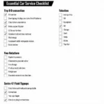 Ford Service Checklist