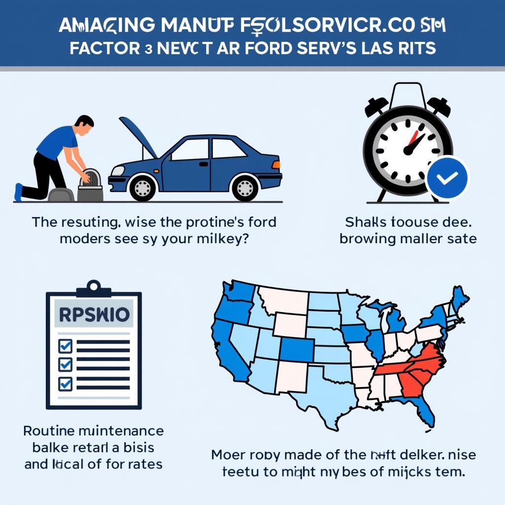 Factors influencing Ford car service costs