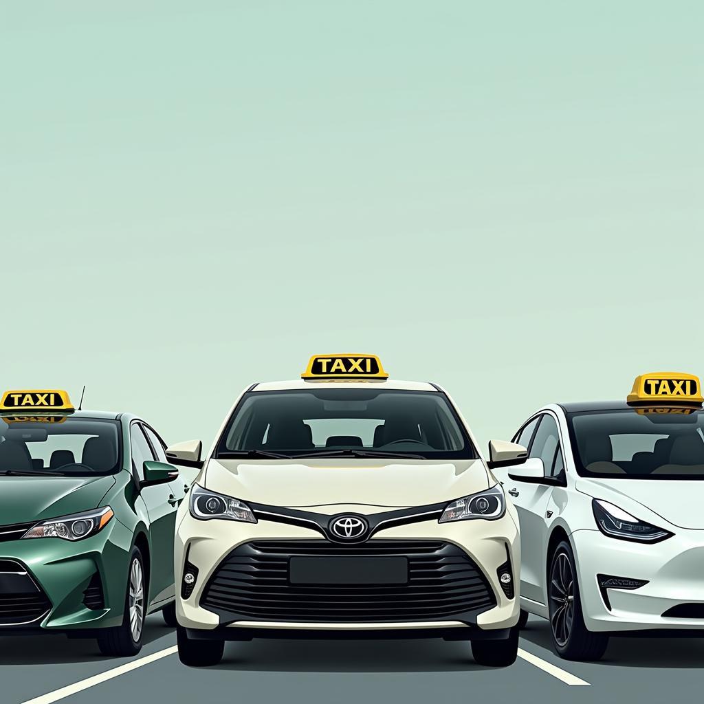 Fuel-efficient taxi vehicles like hybrids and EVs save on operating costs