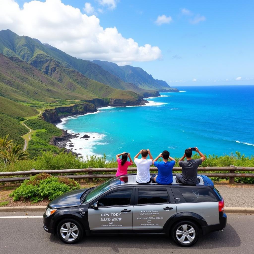 Car service touring the North Shore of Oahu