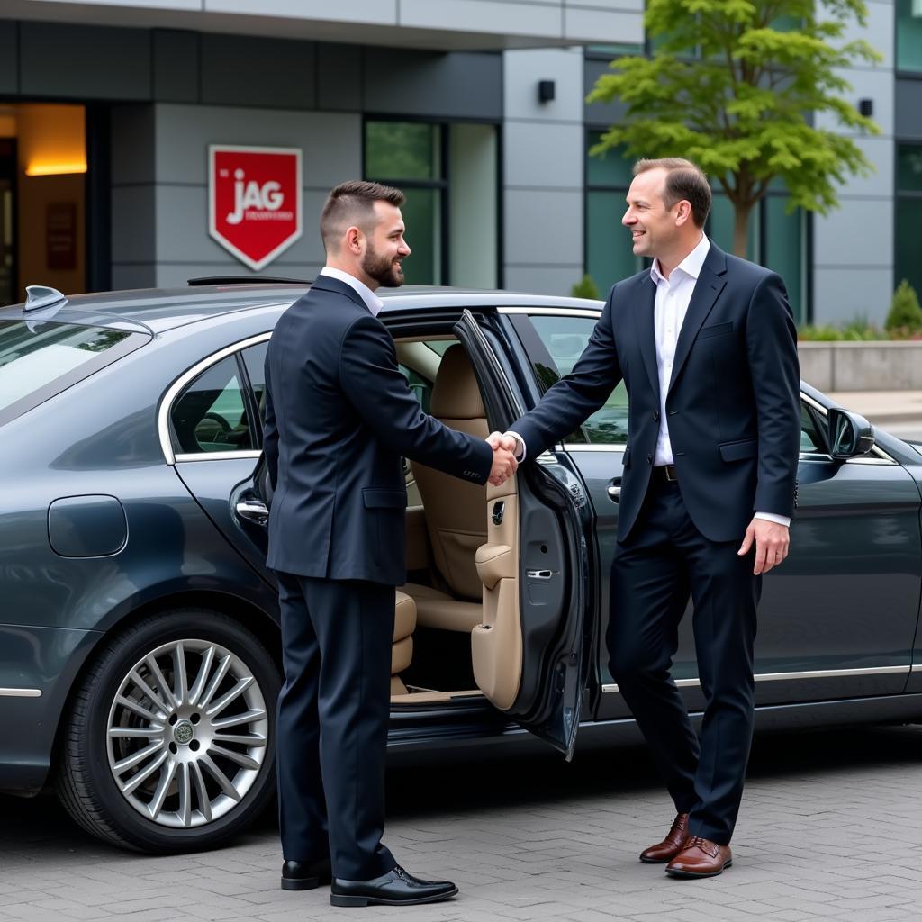 JAG Transportation Town Car at Corporate Event