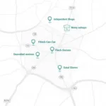 King of Prussia Car Service Map