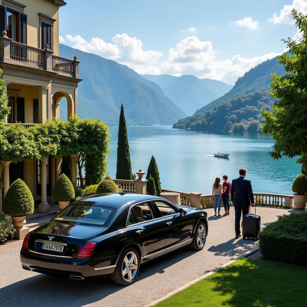 Arriving at Lake Como with Private Car Service