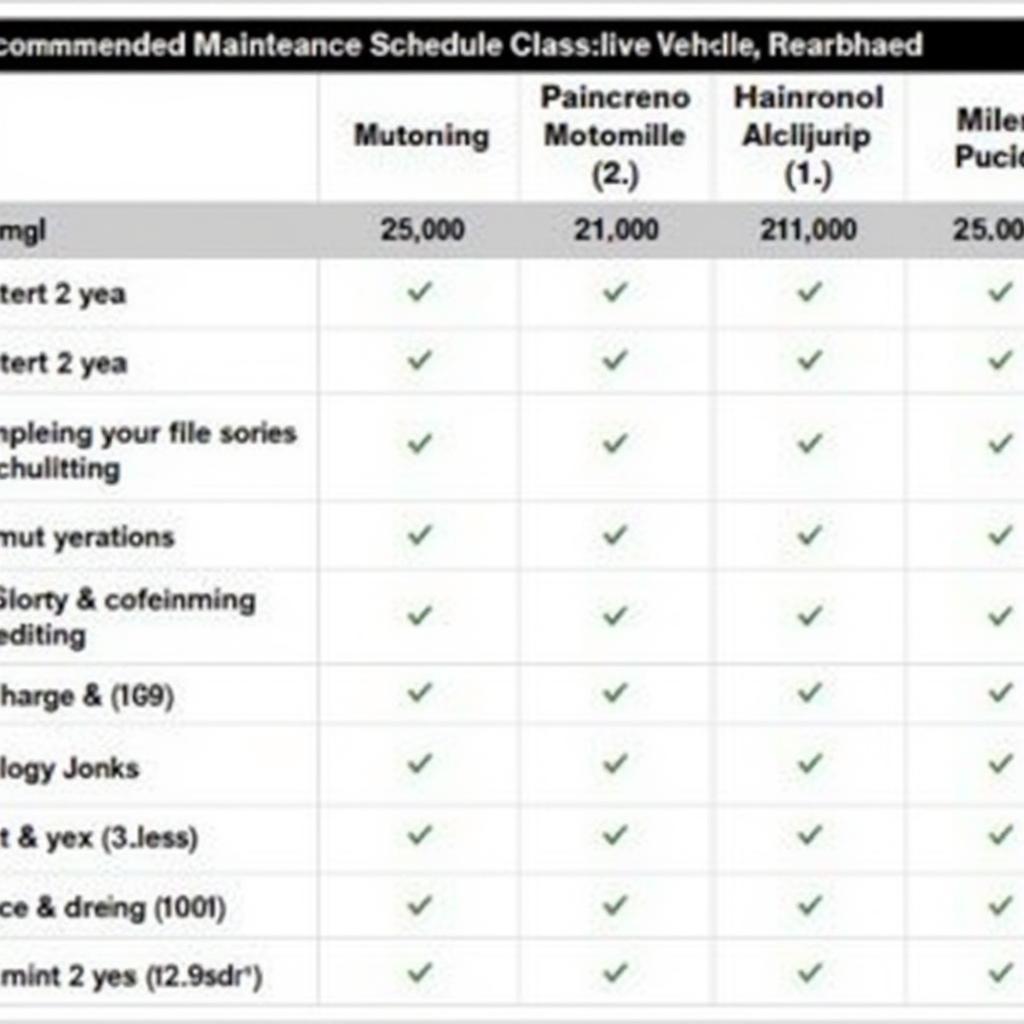 Lexus Recommended Maintenance Schedule