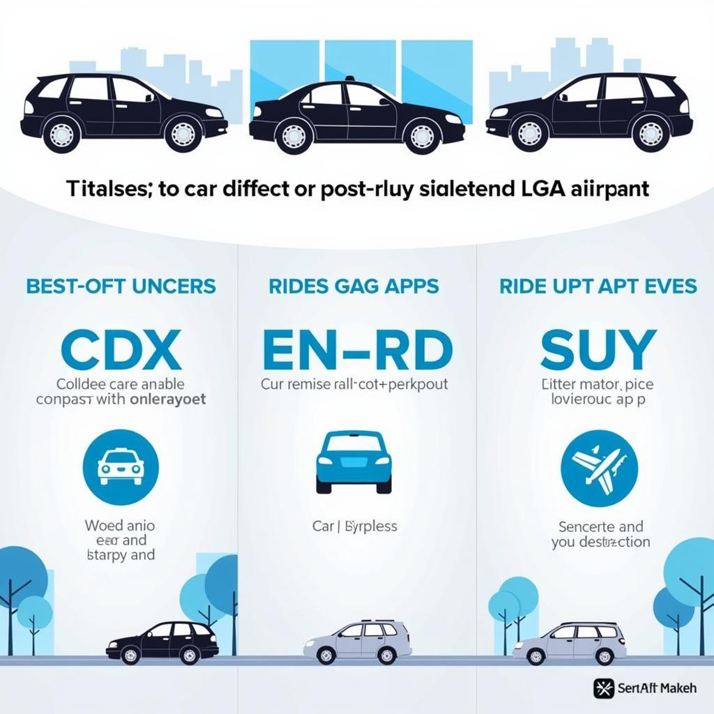 Various car service options available at LGA Airport