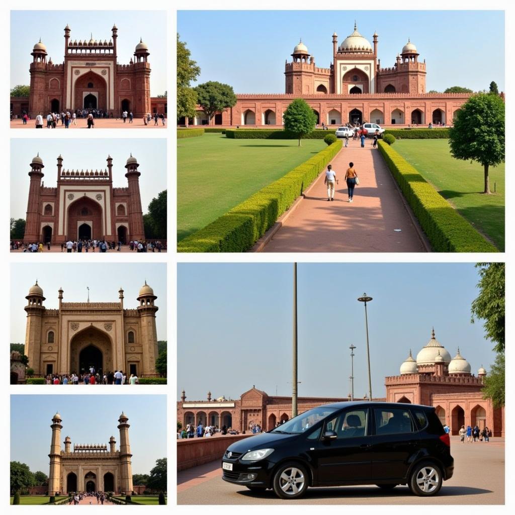 Exploring Lucknow's tourist attractions by car