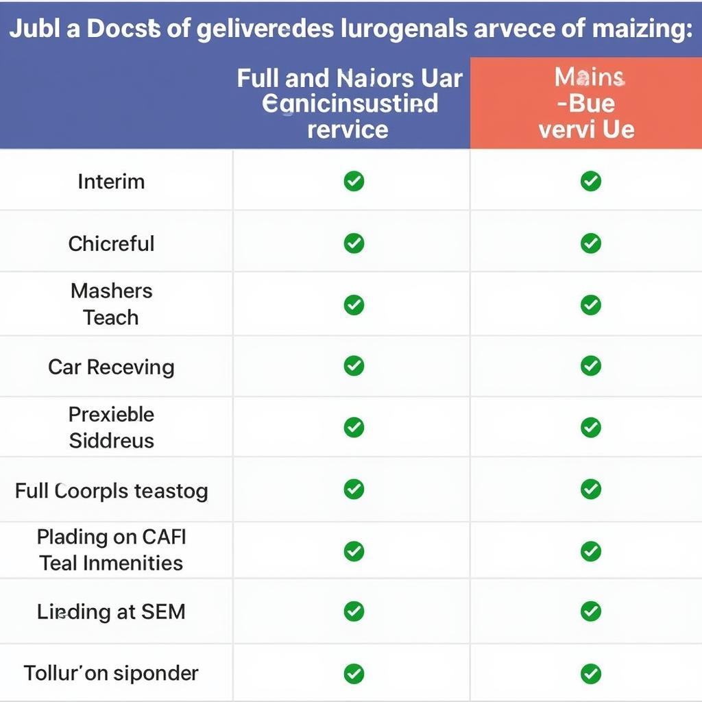 Major Car Service Cost Comparison UK