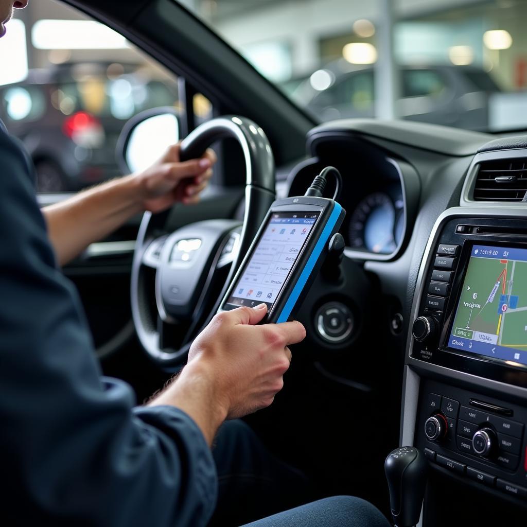 Diagnostic Check at a Mansfield Car Service Center