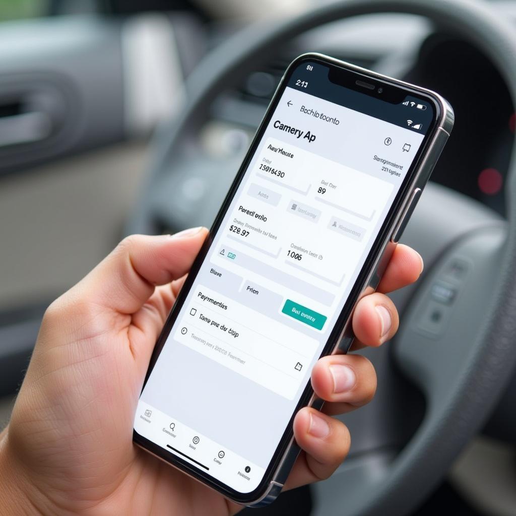 User-Friendly Car Service Booking App on Smartphone