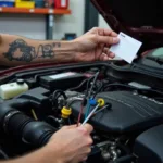 Mechanic Checking Car Fluids