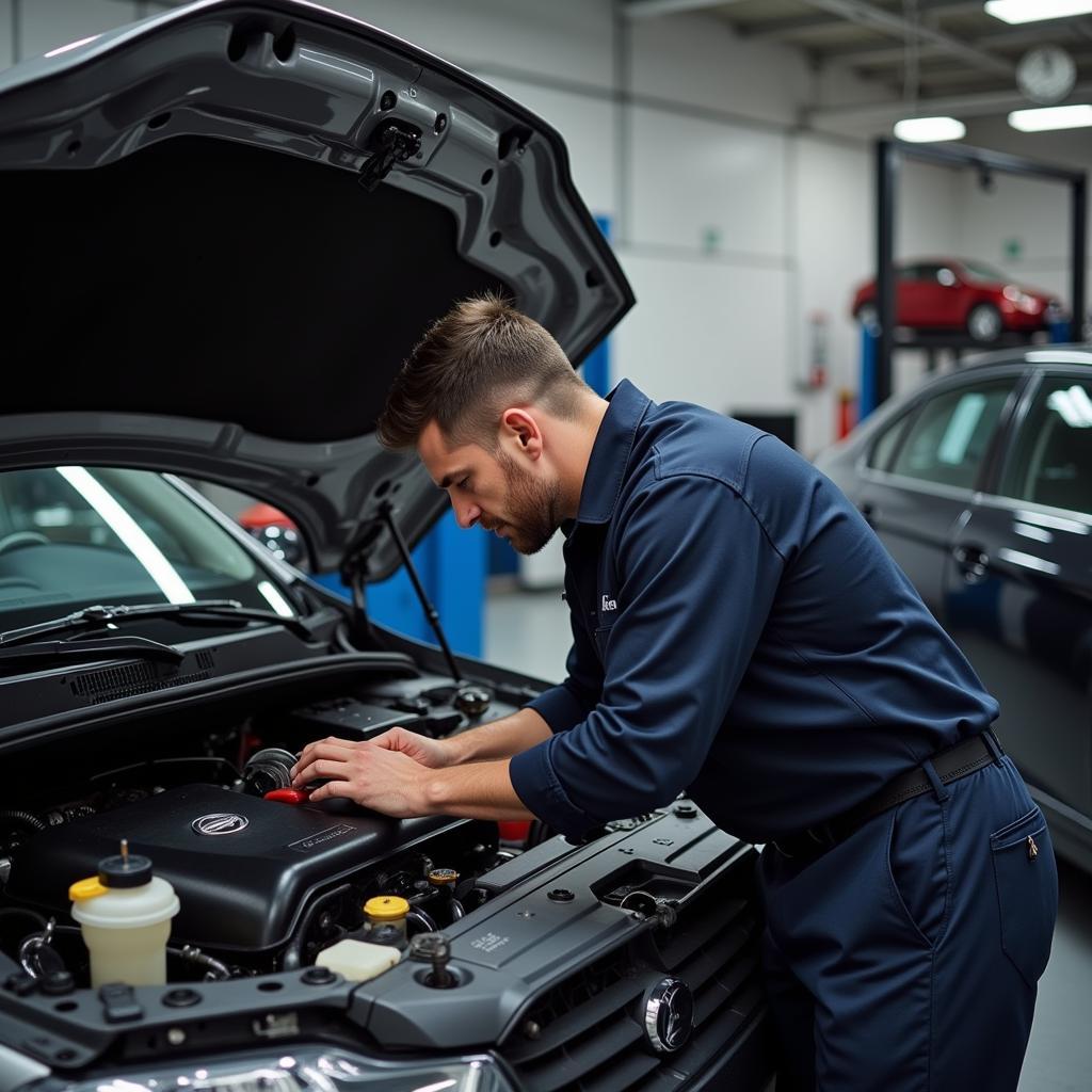 Mechanic Checking a Car in Las Vegas