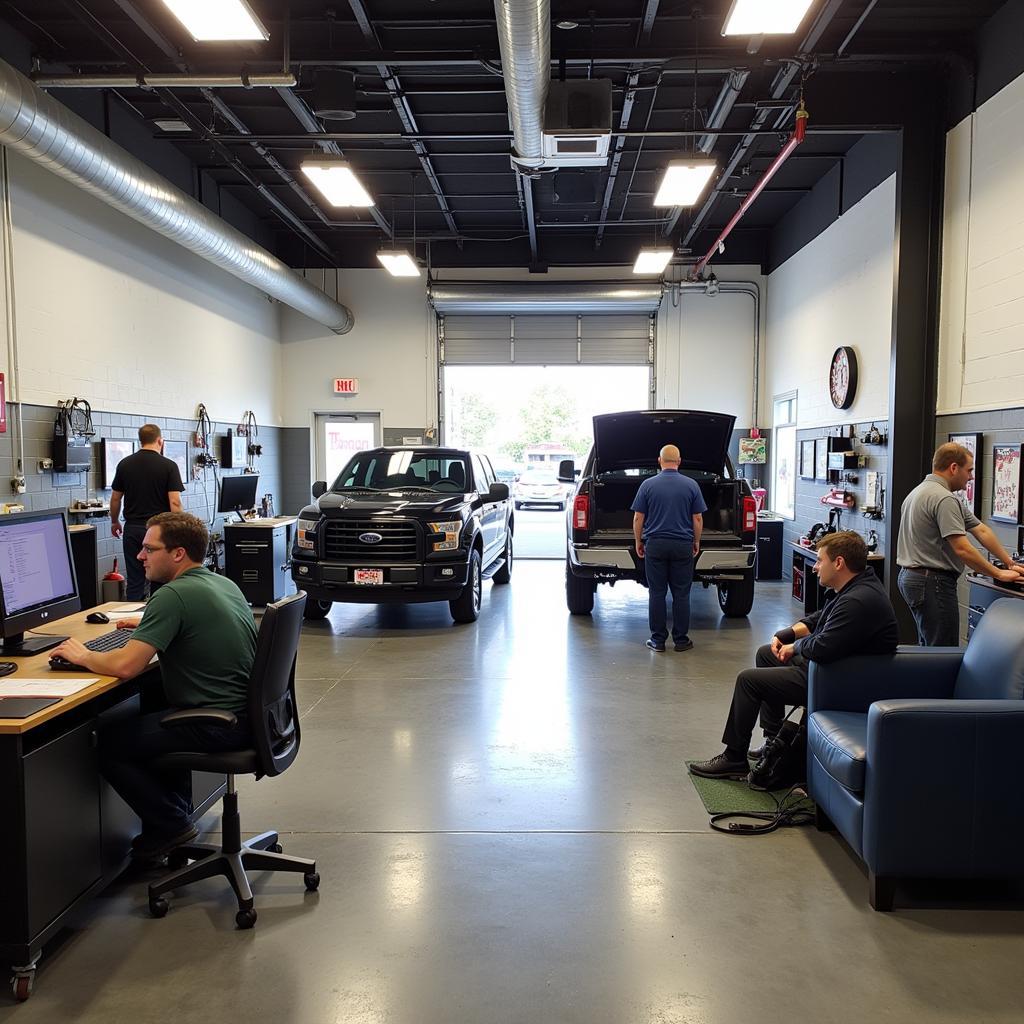 Milwaukee Auto Repair Shop Interior