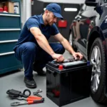 Mobile Car Battery Replacement Process