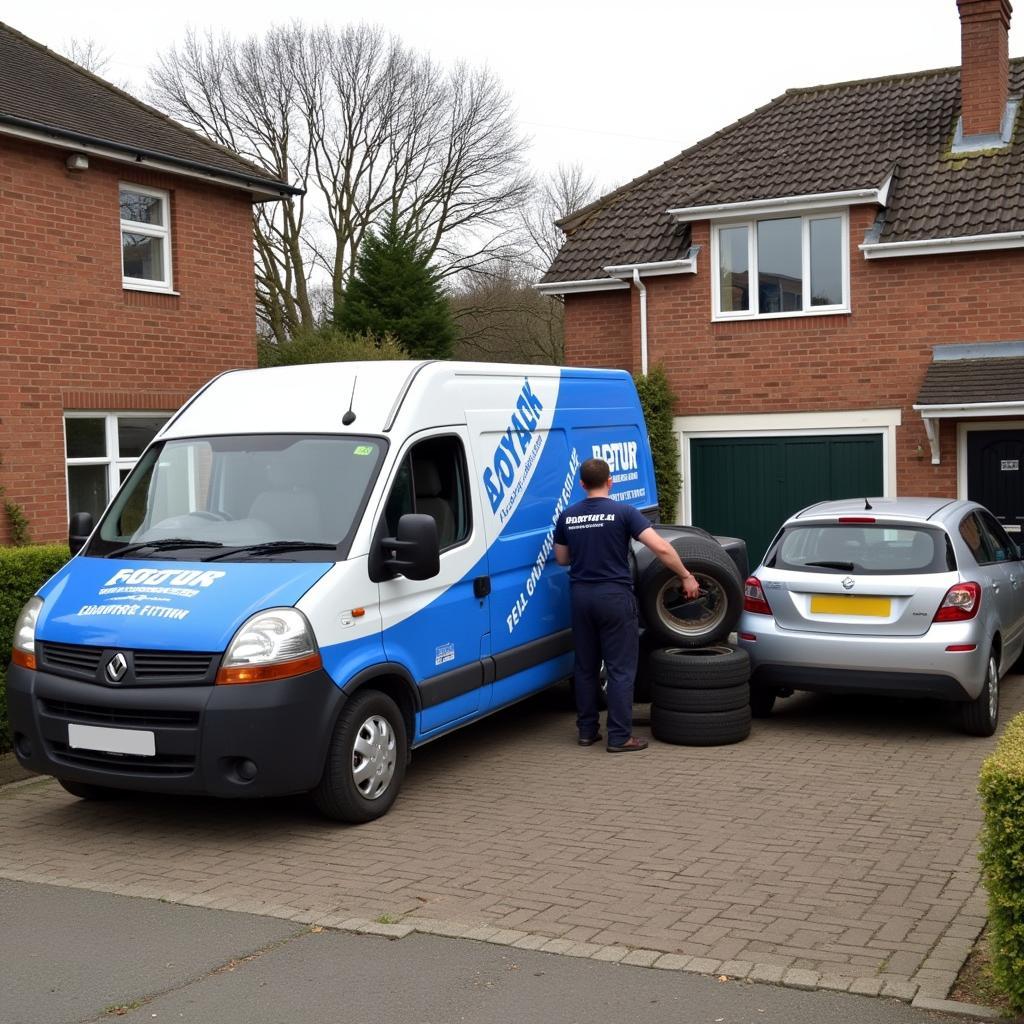 Mobile Tyre Fitting Van Providing At-Home Service