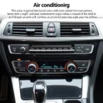 Modern Car AC Controls Panel