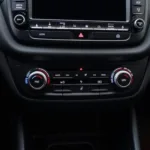 Modern Car AC Controls Panel