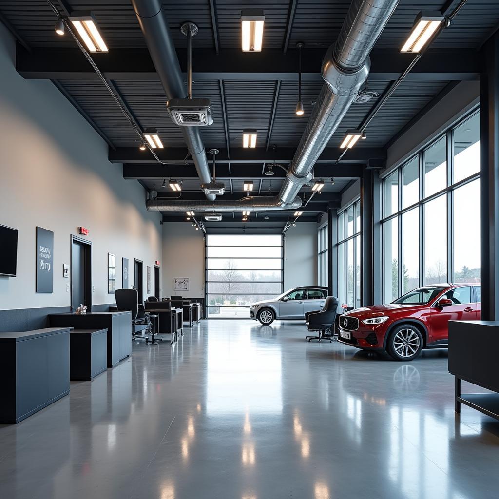 Modern Car Service Garage Interior Design