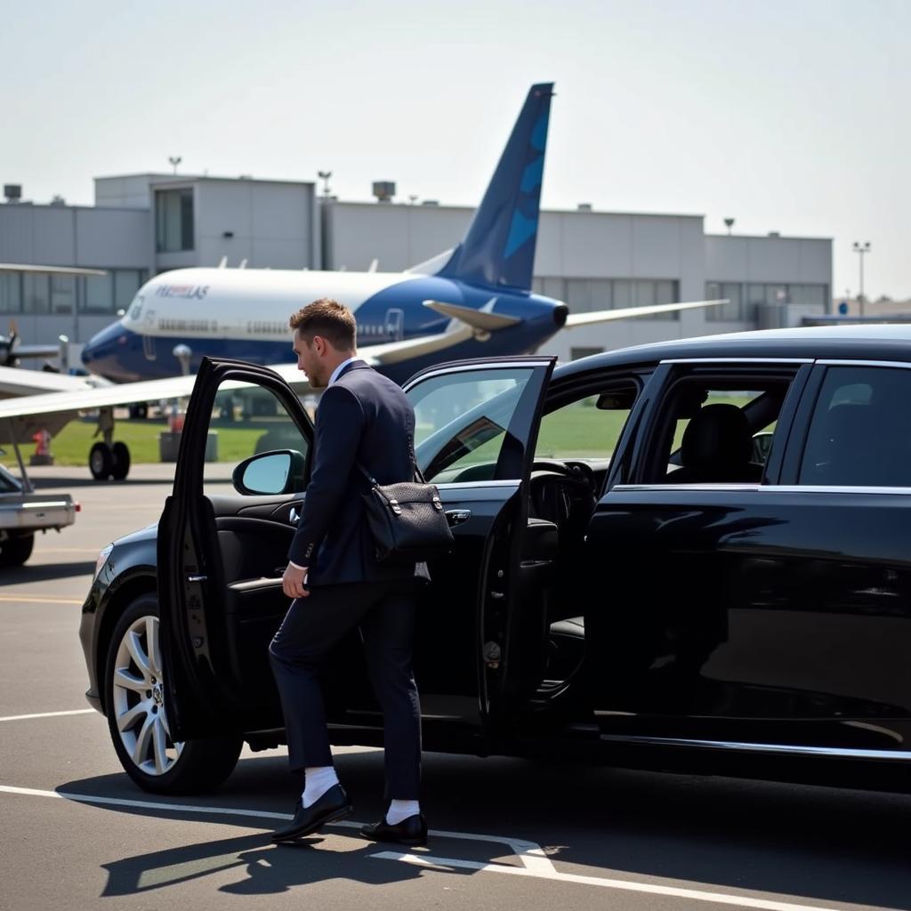 Arriving at Newark Airport in Style