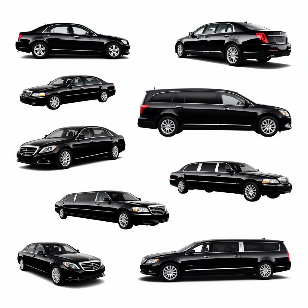 Fleet of New York Car Service Vehicles