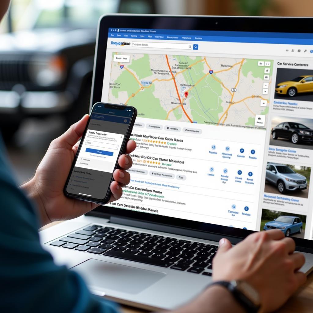 Using online resources to find car service centres in Leeds