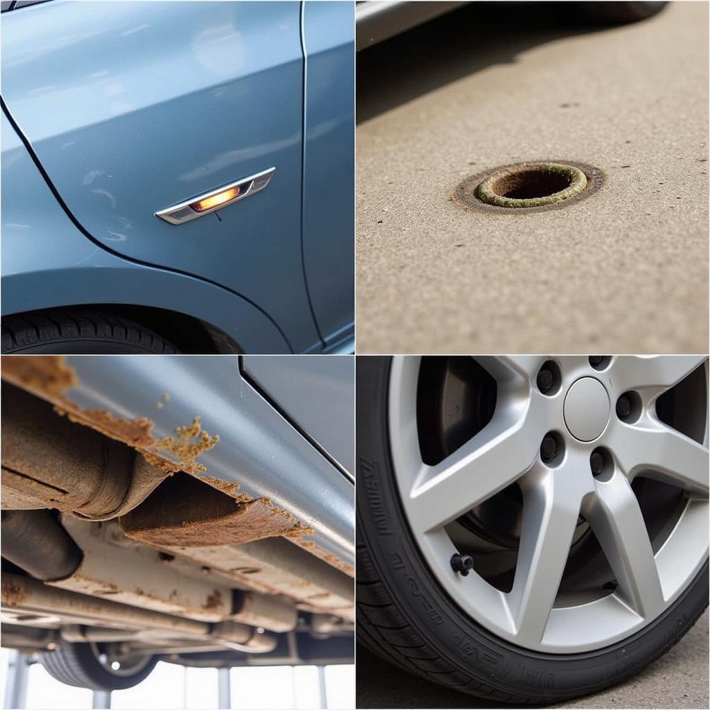 Examples of Physical Car Damage: Dents, Rust, Punctures