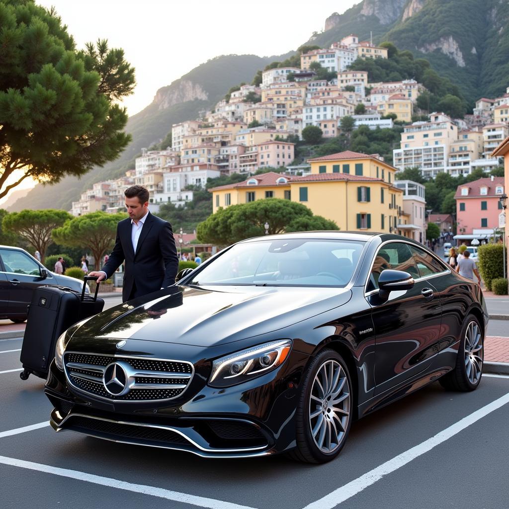 Arriving in Positano with a private car service