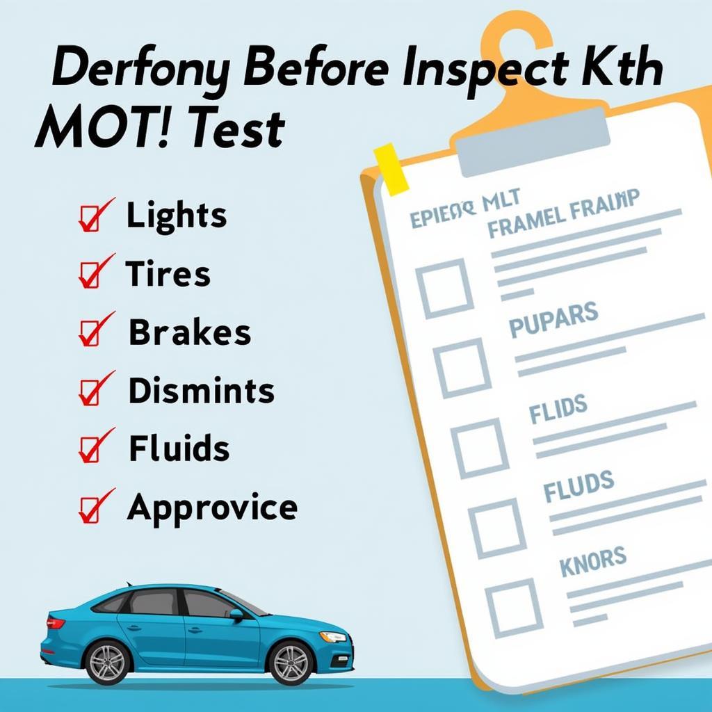 Preparing your car for an MOT Test