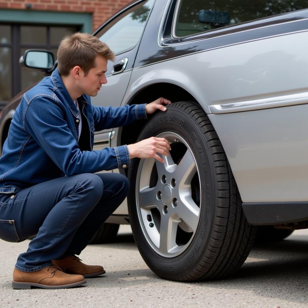 Owner performing regular maintenance checks on their Chevrolet Caprice