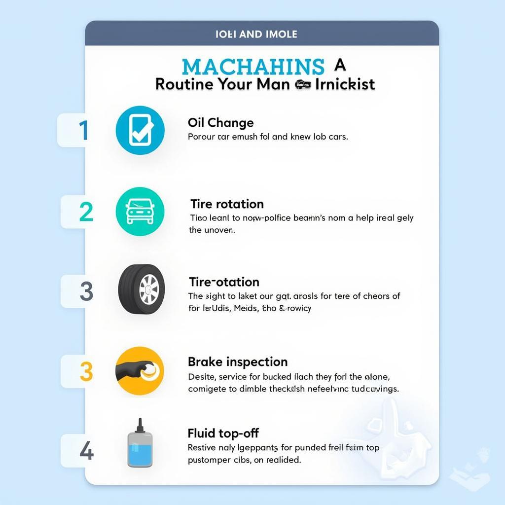 Routine Car Maintenance Checklist