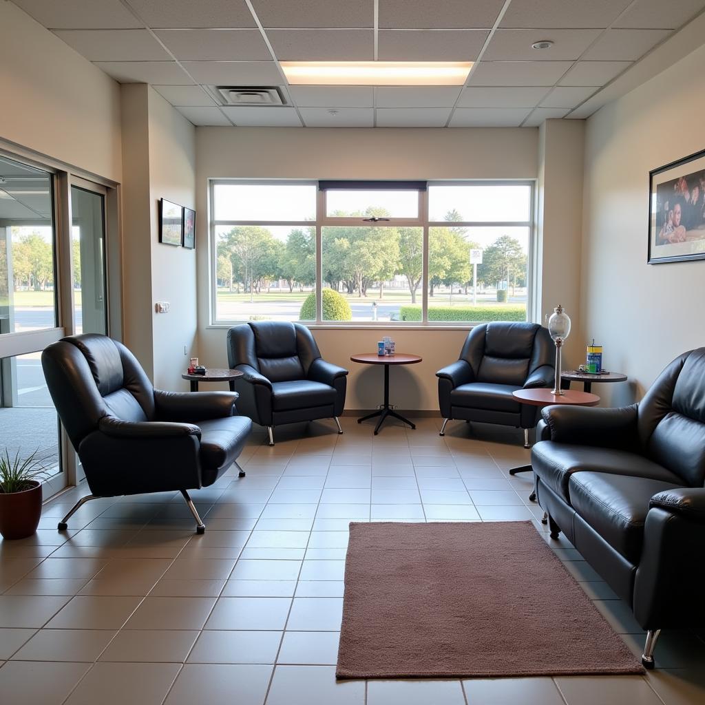 Comfortable Customer Waiting Area at Car Service Centre in Salisbury