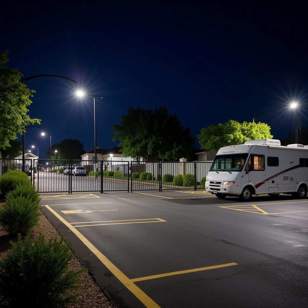 Secure Parking Area for Motorhomes