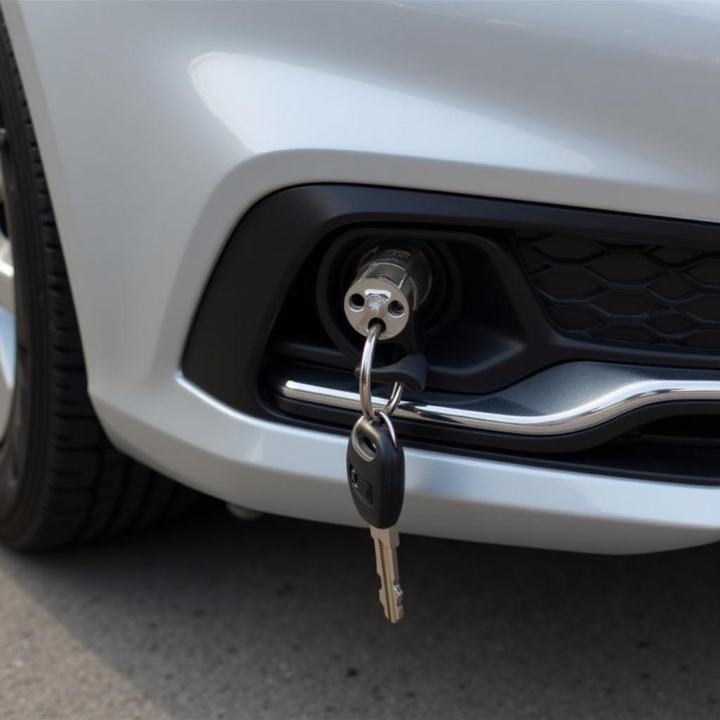 Spare Car Key Hidden in a Secure Location