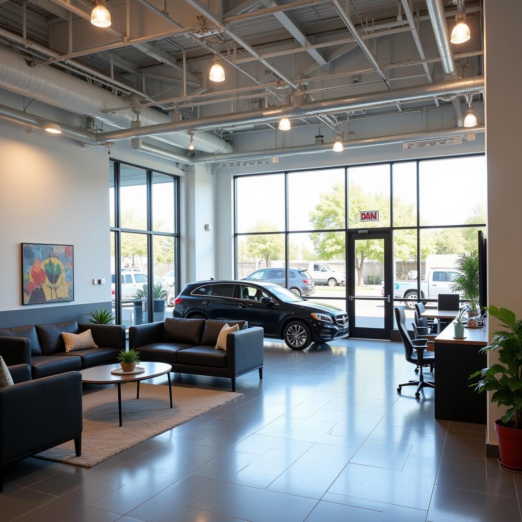 Comfortable Customer Waiting Area in a Tempe Car Service Center