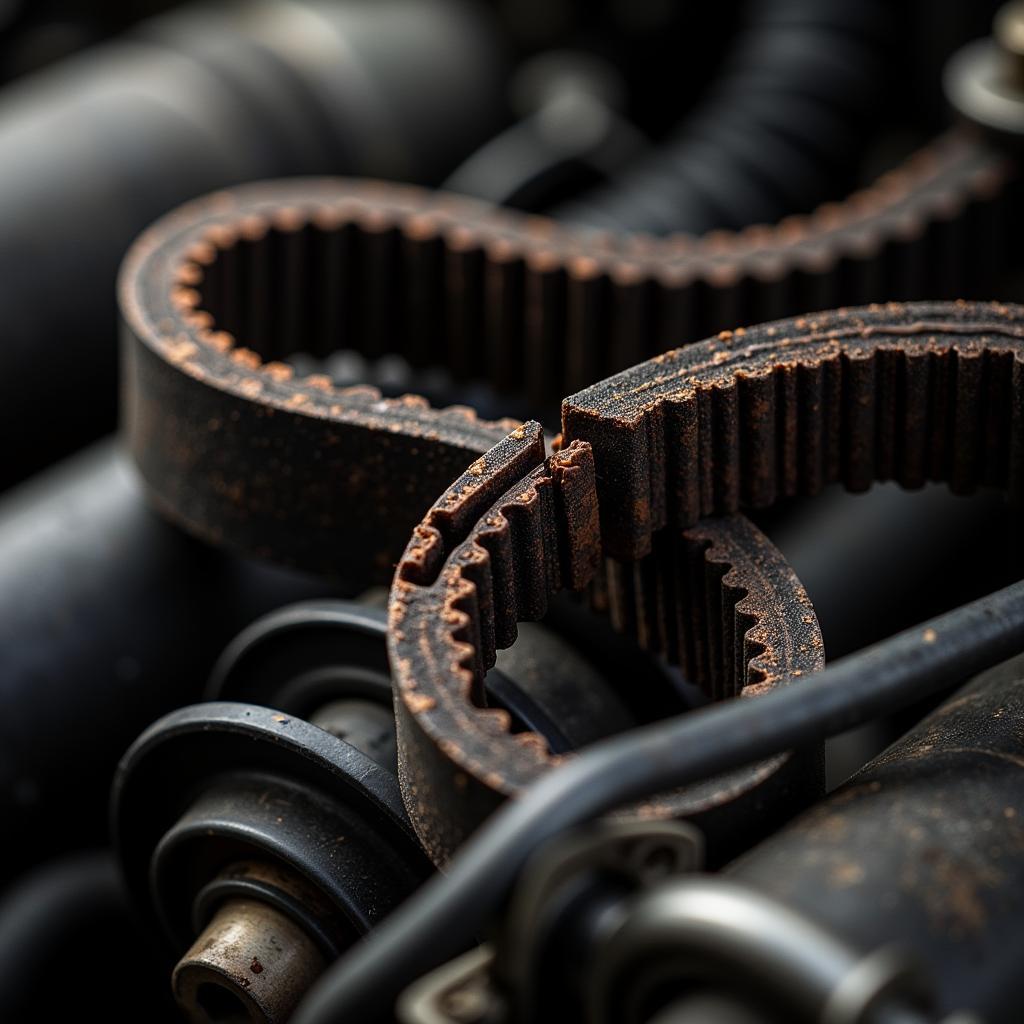 Damaged Timing Belt After 3 Years Without Service