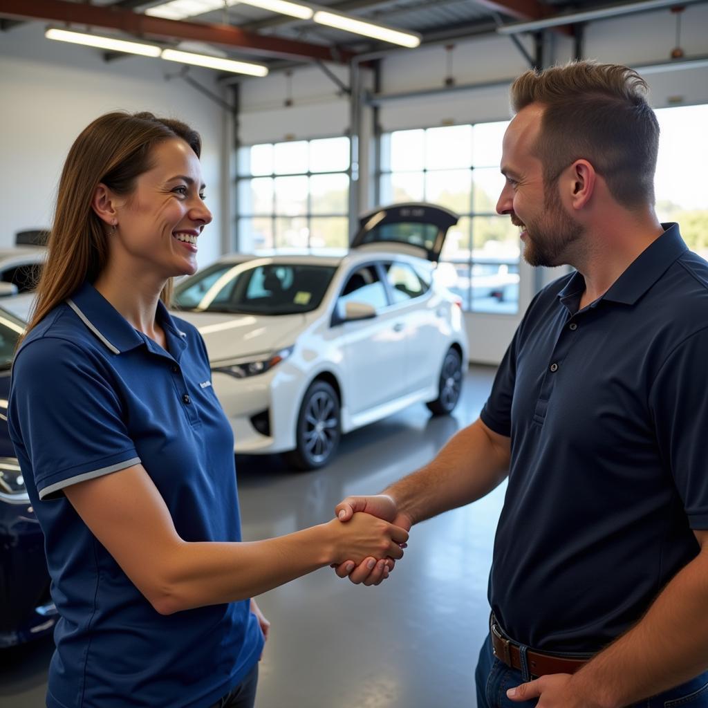 Satisfied Customer at a Torquay Car Service