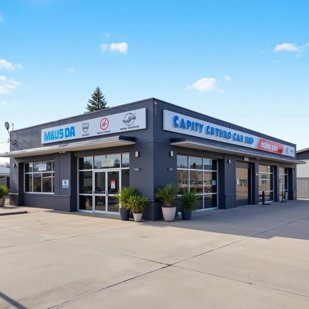 Modern and Clean Car Service Center Exterior in Townsville