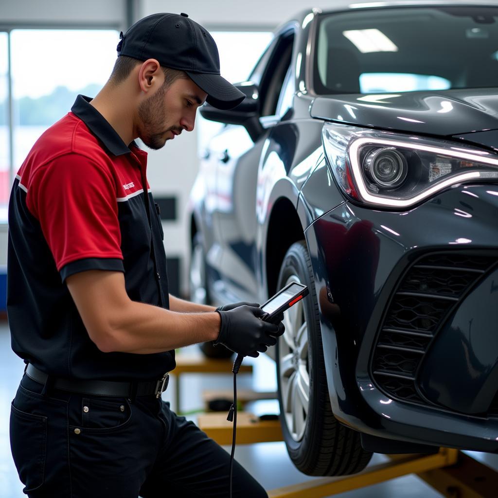 Toyota Car Service Inspection in Noida