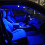 UV light disinfection process inside a car