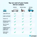 Factors Affecting Car Service Costs from Venice to Vernazza