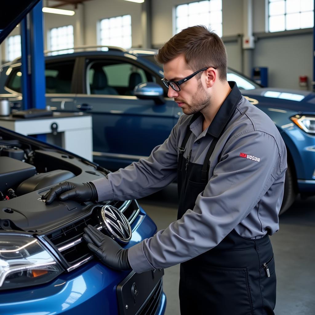 VW Technician at Work