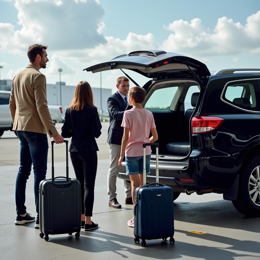 Family Traveling in an SUV Airport Car Service Westchester NY