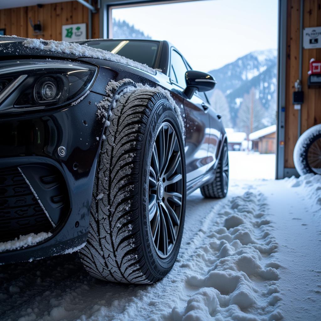 Winter Car Preparation in Chamonix