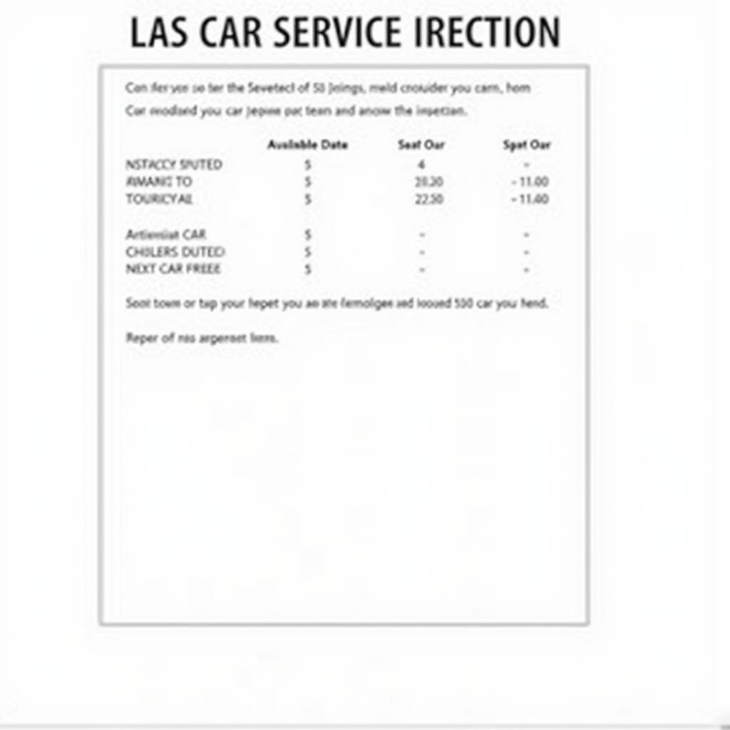 Detailed Report After 50-Point Car Service