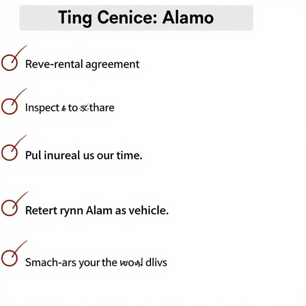 Alamo Rental Tips