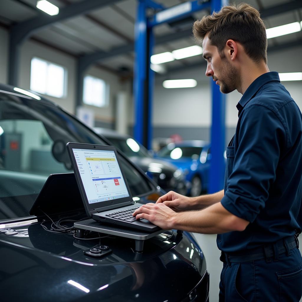 Modern Diagnostic Tools in a Ballincollig Car Service Center