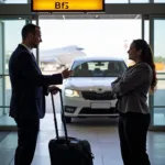 Passenger Arriving at BFS with Car Service