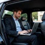 Businessman Using Black Car Service in New Jersey