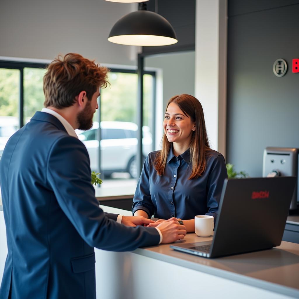 Friendly Receptionist at Bosch Car Service Breda